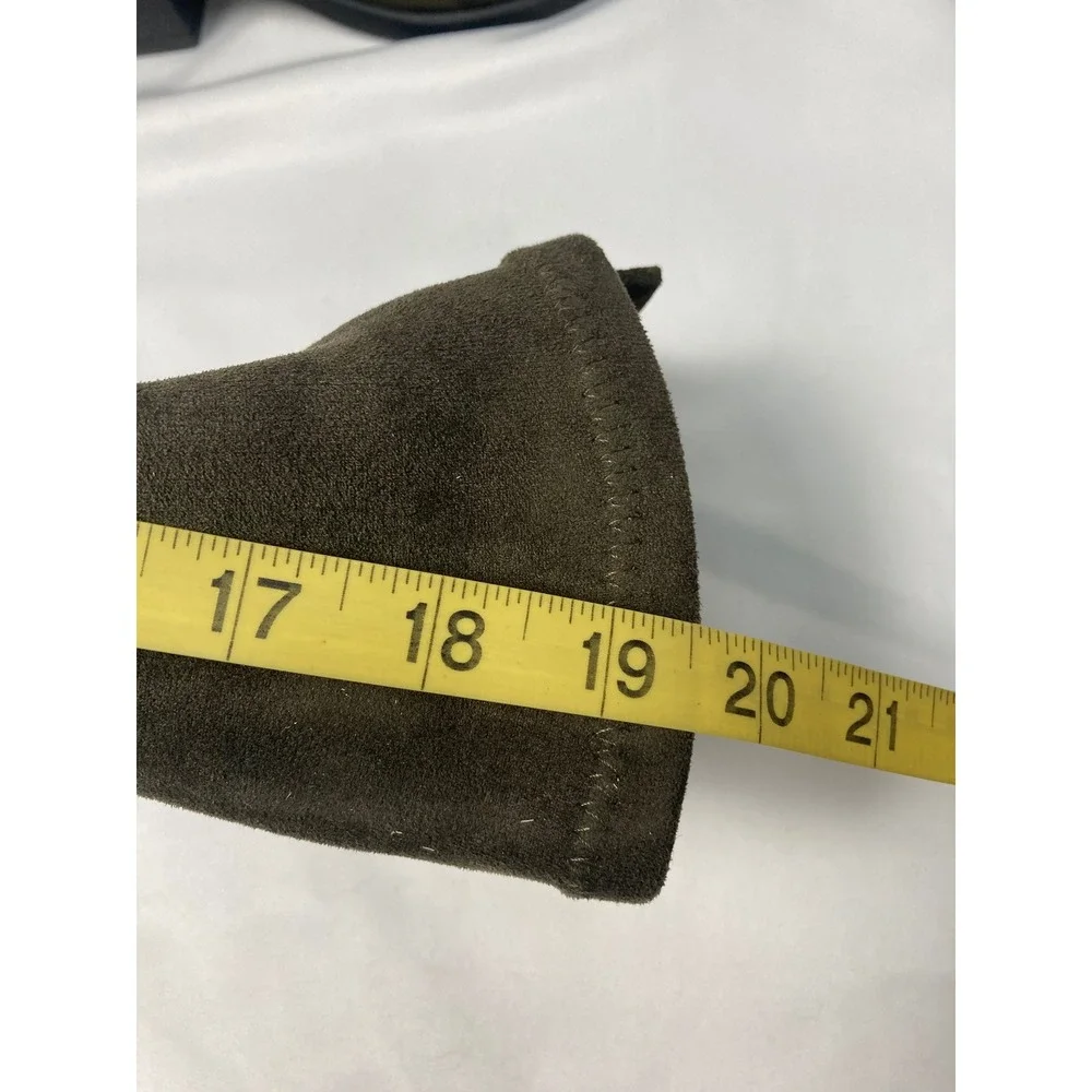 Emanuele Crasto Over the Knee Boots EU 37 / US 6.5 |‎ Military Green Leather NIB